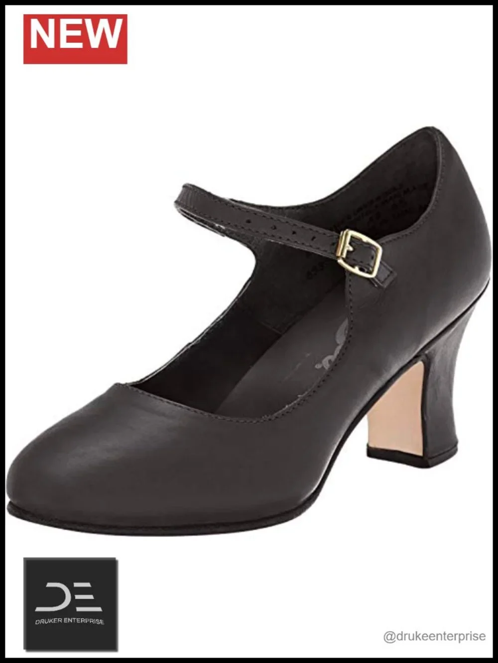 Womens Leather Character Dance Shoes 2.5